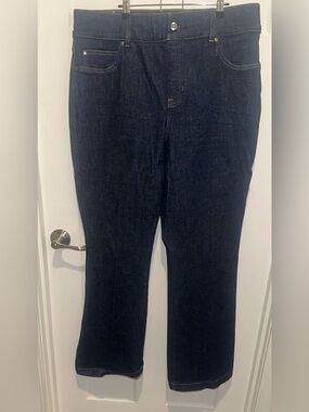 SPANX Women's Dark Indigo Straight-Leg Jeans SIZE 1X